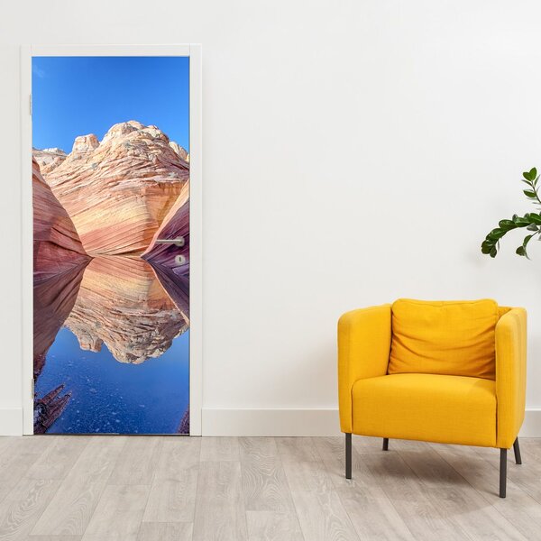 Tapeta na drzwi - fale Arizony (95x205cm)