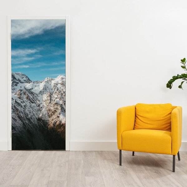 Fototapeta na drzwi - Śnieżne szczyty (95x205cm)