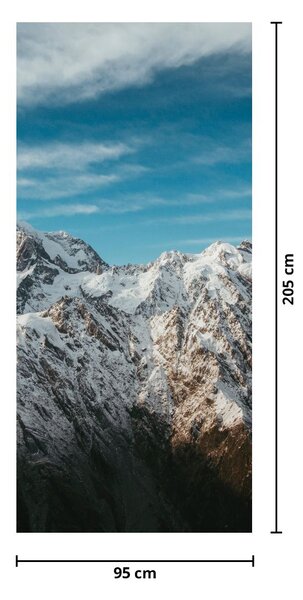 Fototapeta na drzwi - Śnieżne szczyty (95x205cm)