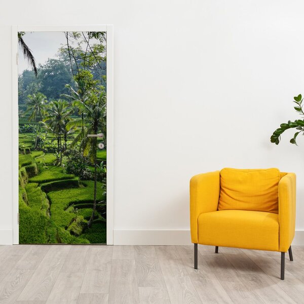 Fototapeta na drzwi - Tarasy ryżowe Tegalalang (95x205cm)
