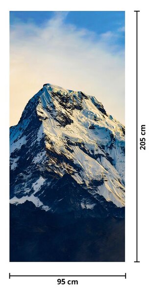 Fototapeta na drzwi - Śnieżne góry (95x205cm)