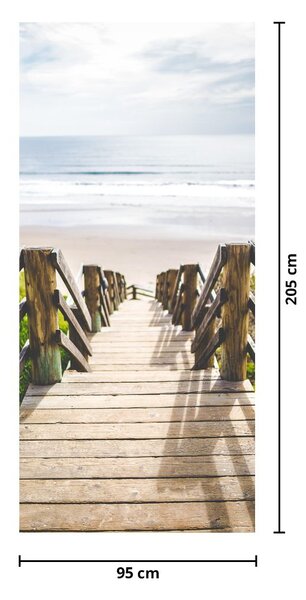 Fototapeta na drzwi - Wejście na plażę (95x205cm)