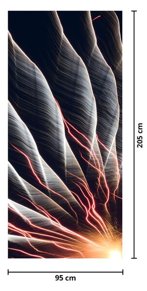 Fototapeta na drzwi - Wyładowanie światła (95x205cm)