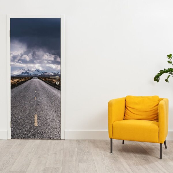 Fototapeta na drzwi - Droga na pustyni (95x205cm)
