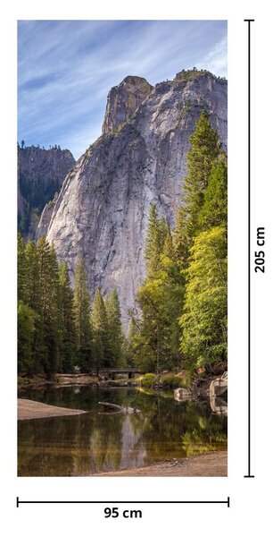Tapeta na drzwi - Pod Yosemite Rock (95x205cm)