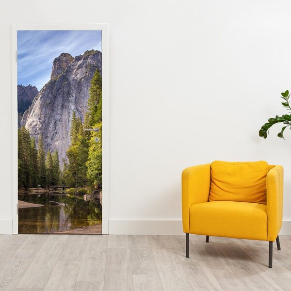 Tapeta na drzwi - Pod Yosemite Rock (95x205cm)