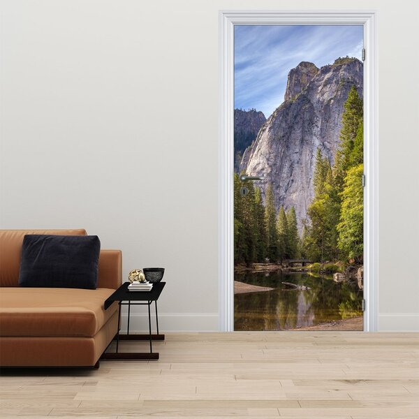 Tapeta na drzwi - Pod Yosemite Rock (95x205cm)
