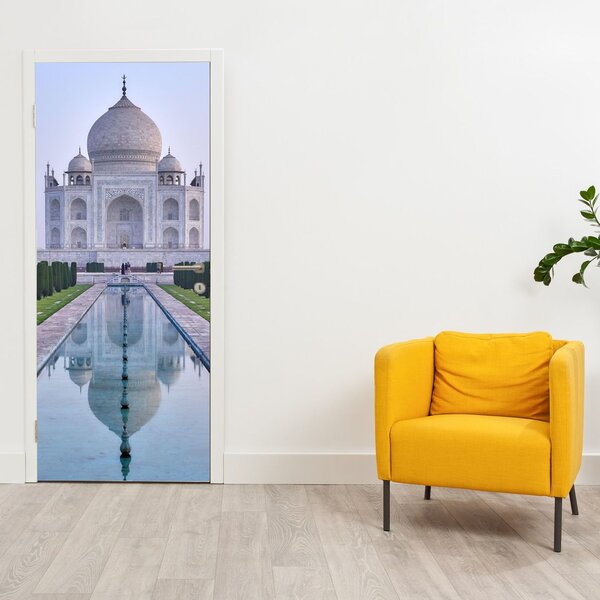 Fototapeta na drzwi - Taj Mahal o wschodzie Słońca (95x205cm)