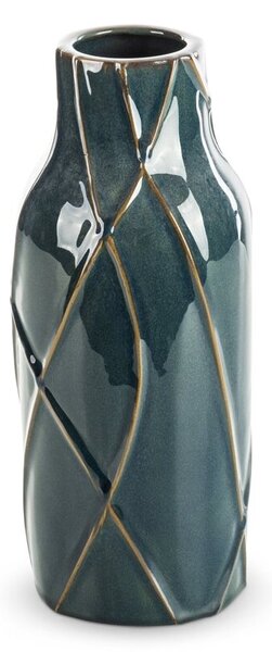 Wazon EUROFIRANY Teo 13 x 30 cm Turkusowy