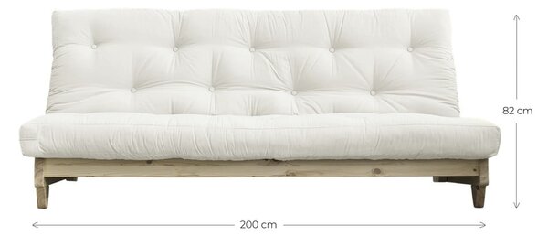 Sofa rozkładana z jasnobeżowym pokryciem Karup Design Fresh Natural