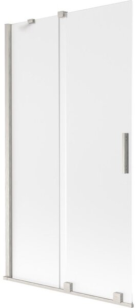 Mexen Velar parawan nawannowy 2-skrzydłowy rozsuwany 100 x 150 cm, szron, nikiel szczotkowany - 896-100-000-31-97