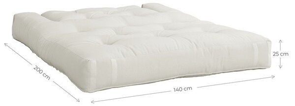 Sofa rozkładana z brązowym obiciem Karup Design Hippo Mocca
