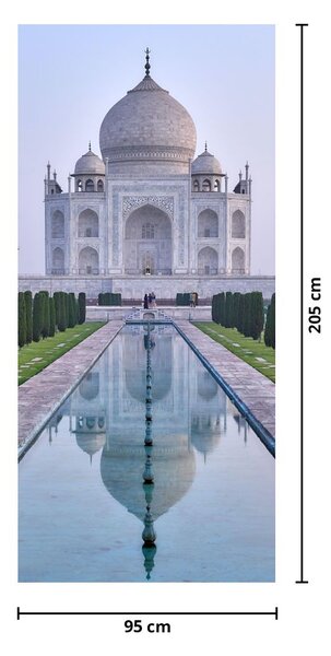 Fototapeta na drzwi - Taj Mahal o wschodzie Słońca (95x205cm)