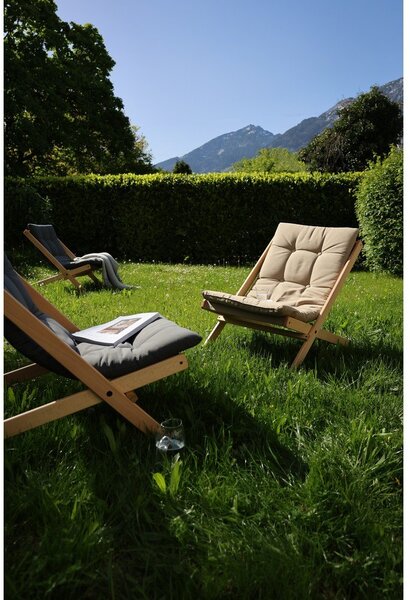 Fotel rozkładany Karup Design Boogie Black/Olive Green
