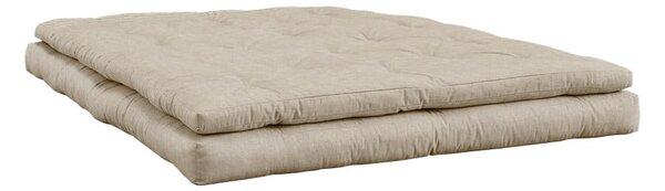 Sofa rozkładana z beżowym obiciem Karup Design Buckle Up Linen