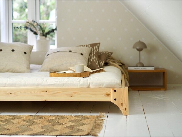 Łóżko dwuosobowe z drewna sosnowego ze stelażem 180x200 cm Elan – Karup Design