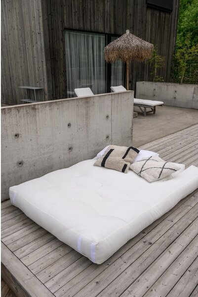 Biała sofa rozkładana odpowiednia na zewnątrz Karup Design OUT™ Hippo White