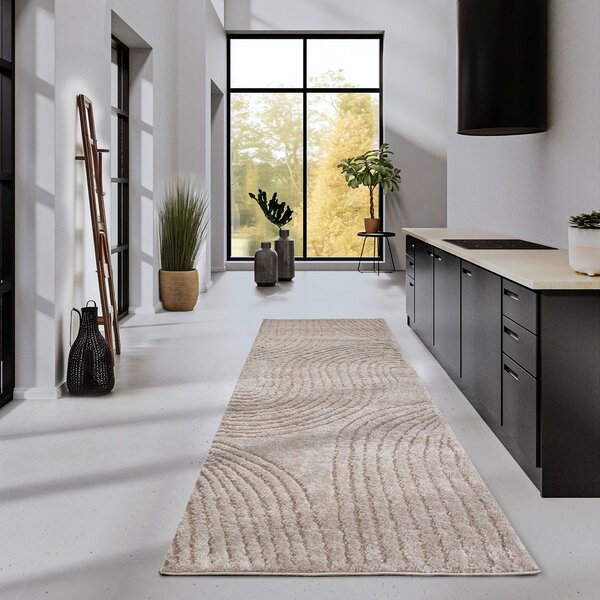 Beżowy chodnik 80x240 cm Pigment Beige – Elle Decoration