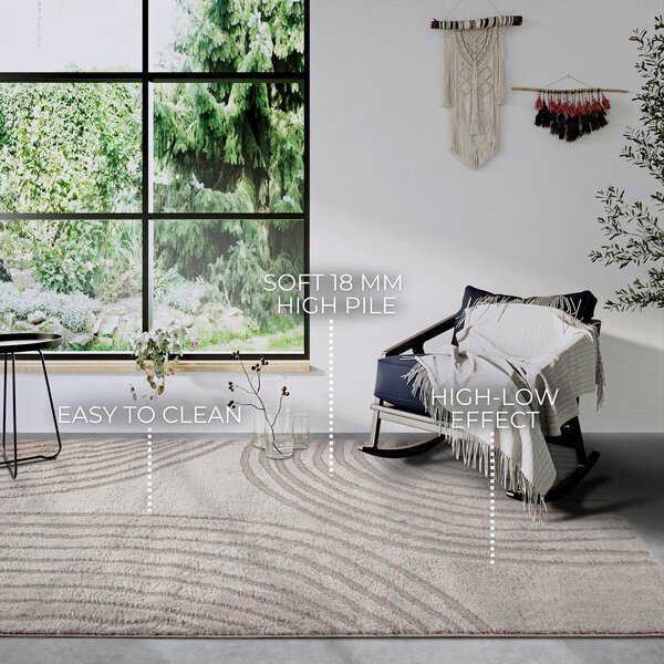 Beżowy dywan 120x170 cm Pigment Beige – Elle Decoration