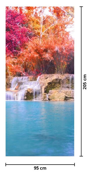 Fototapeta na drzwi - Turkusowa laguna (95x205cm)