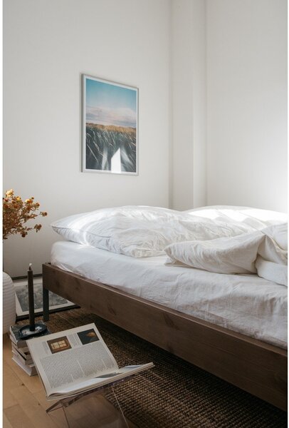 Brązowe łóżko dwuosobowe z litego drewna sosnowego ze stelażem 180x200 cm Core – Karup Design