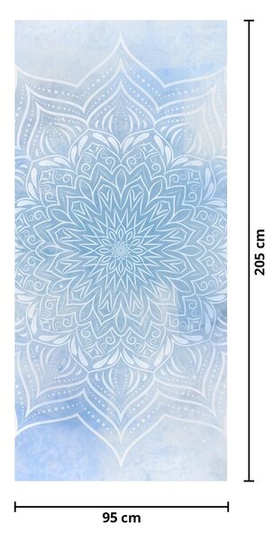 Fototapeta na drzwi - Zimowa mandala (95x205cm)