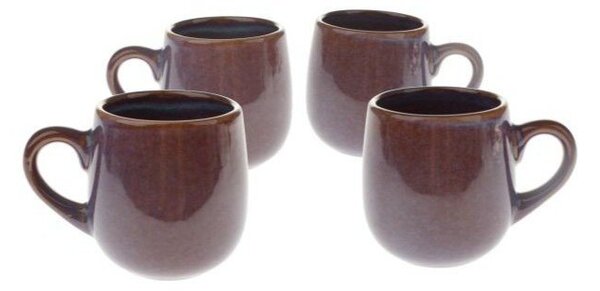 Fioletowe ceramiczne kubki na espresso zestaw 4 szt. 100 ml – Dakls