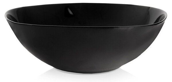 Miska sałatkowa szklana czarna LUNA 25 cm, 2 l