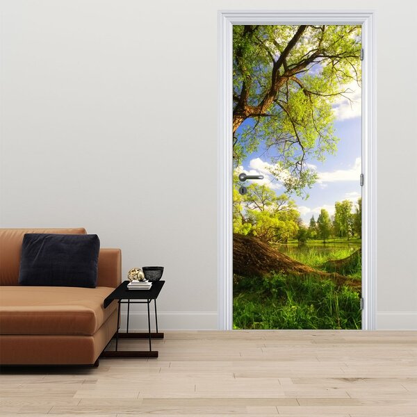 Fototapeta na drzwi - Wiosenna łąka (95x205cm)