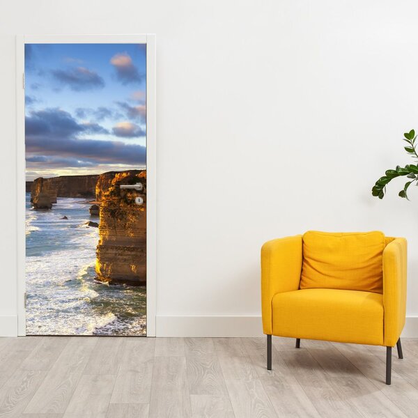 Fototapeta na drzwi - Morskie klify (95x205cm)