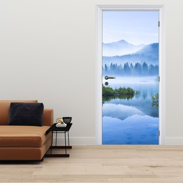 Fototapeta na drzwi - Górskie jezioro (95x205cm)