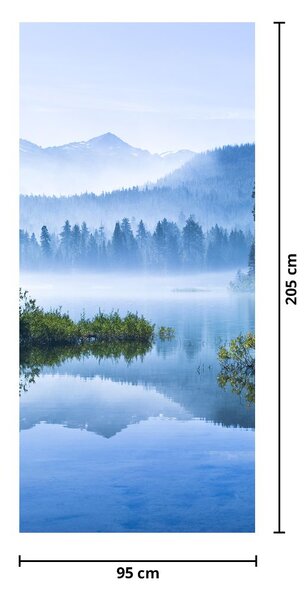 Fototapeta na drzwi - Górskie jezioro (95x205cm)