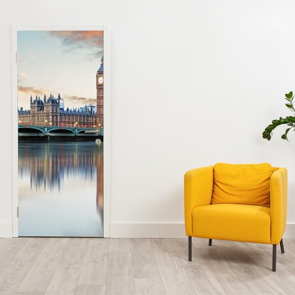 Fototapeta na drzwi - Londyńskie Houses of Parliament (95x205cm)