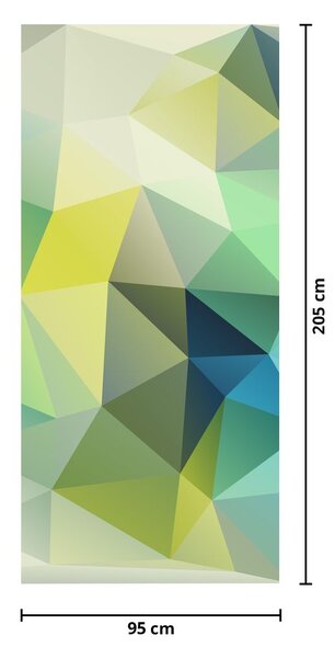 Fototapeta na drzwi - Abstrakcja geometryczna (95x205cm)