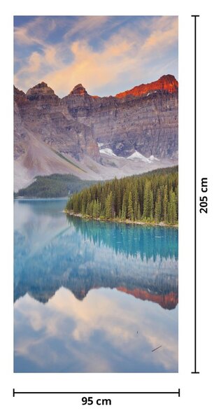 Fototapeta na drzwi - Górski krajobraz Kanady (95x205cm)