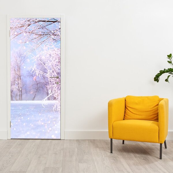 Fototapeta na drzwi - Mroźna zima (95x205cm)