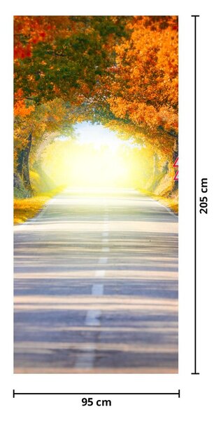 Fototapeta na drzwi - Brama z wierzchołków drzew (95x205cm)