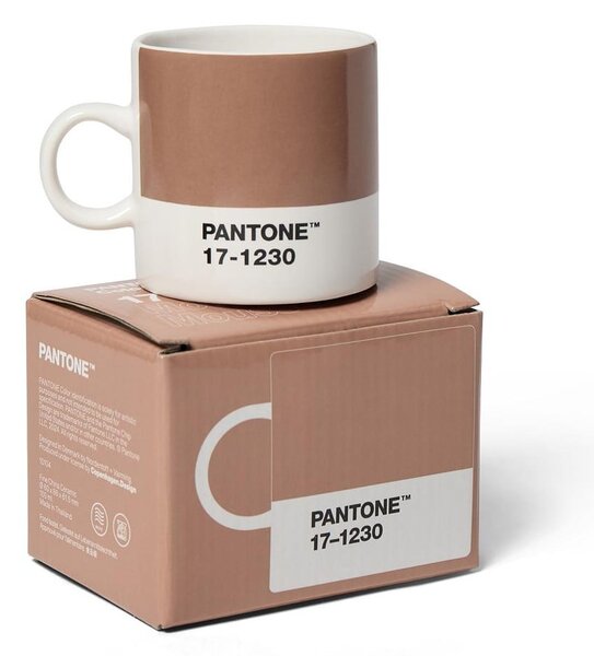 Jasnobrązowy ceramiczny kubek na espresso 120 ml Mocha Mousse 17-1230 – Pantone