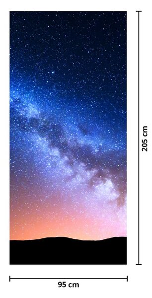 Fototapeta na drzwi - Nocne piękno gwiazd (95x205cm)