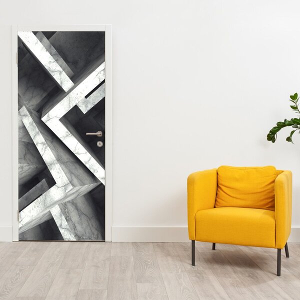 Fototapeta na drzwi - Abstrakcja kostek (95x205cm)