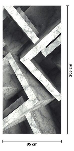 Fototapeta na drzwi - Abstrakcja kostek (95x205cm)