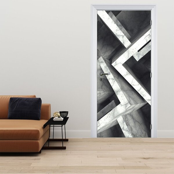 Fototapeta na drzwi - Abstrakcja kostek (95x205cm)