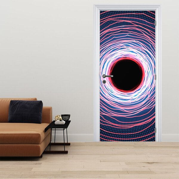 Fototapeta na drzwi - Abstrakcja koło (95x205cm)