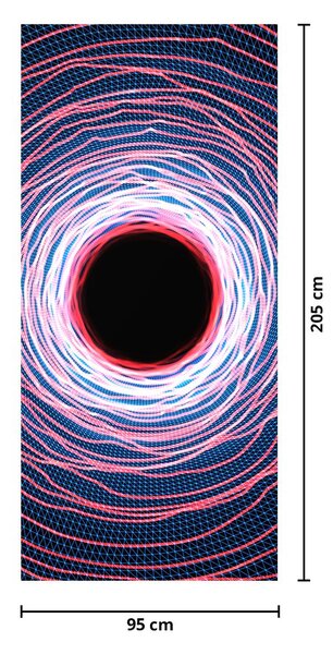 Fototapeta na drzwi - Abstrakcja koło (95x205cm)