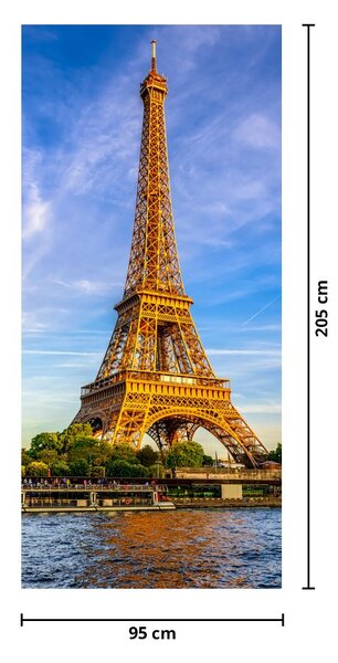 Fototapeta na drzwi - Wieża Eiffla (95x205cm)