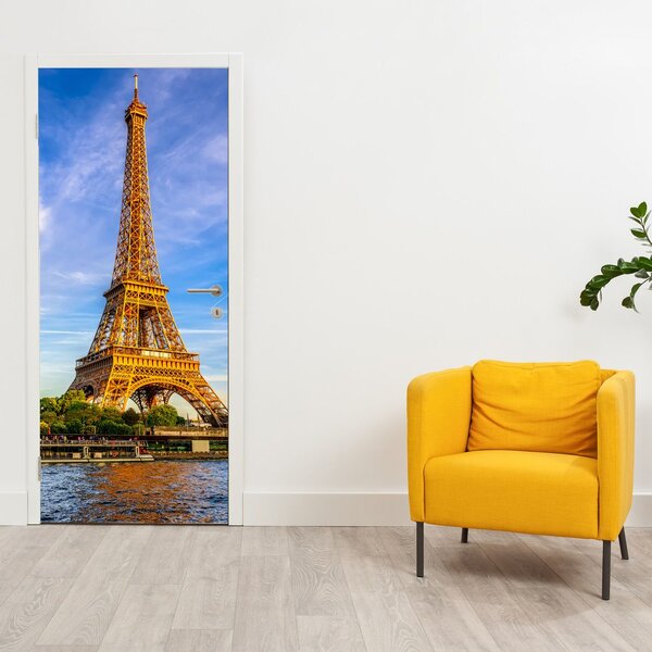 Fototapeta na drzwi - Wieża Eiffla (95x205cm)