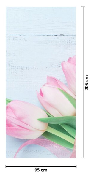 Fototapeta na drzwi - Bukiet tulipanów (95x205cm)