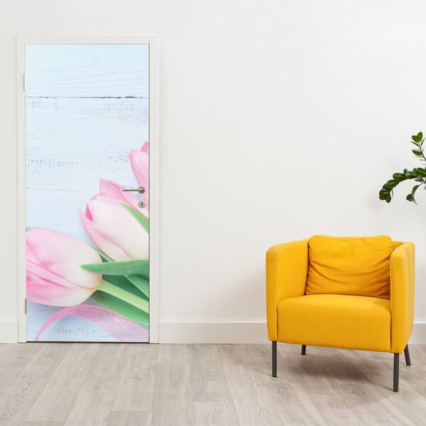 Fototapeta na drzwi - Bukiet tulipanów (95x205cm)