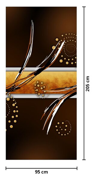 Fototapeta na drzwi - Abstrakcyjne motyle (95x205cm)