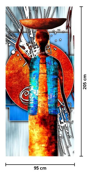 Fototapeta na drzwi - Obraz starożytnej osoby (95x205cm)